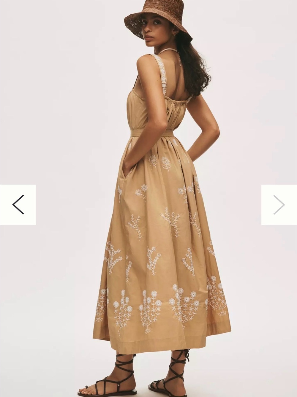 MOTHER The More Is More Embroidered Cotton Maxi S NWT - Picture 3 of 13